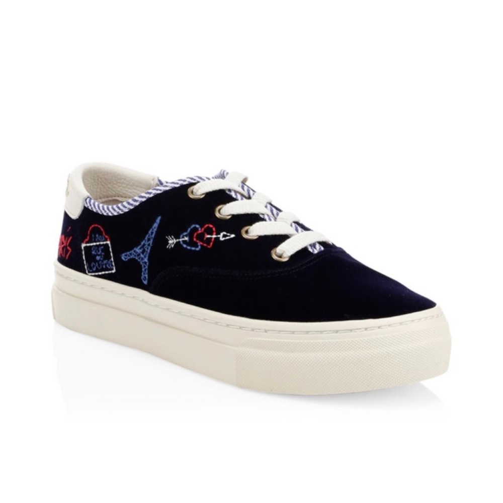 Soludos
Paris Velvet Platform Sneakers